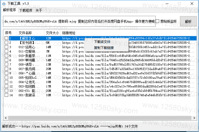 图片[1]-PC百度云免登陆不限速下载工具V1.3-希音出海