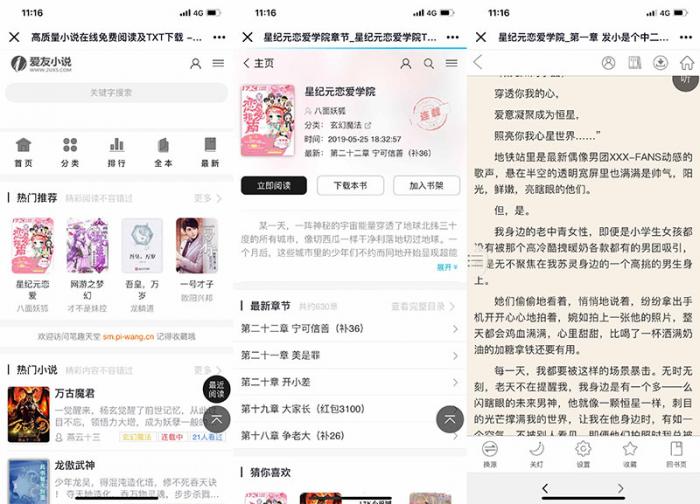 图片[2]-最新PTCMS小说精美多风格四套全新版源码 最新模板-希音出海