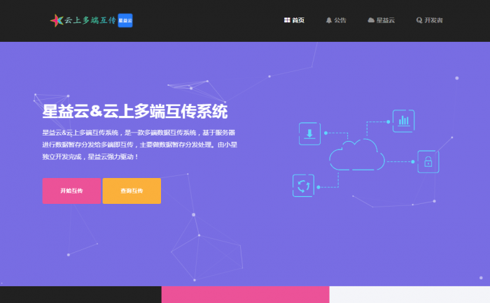 图片[1]-【完全开源免费】最新星益云-云上多端互传系统网站源码-希音出海