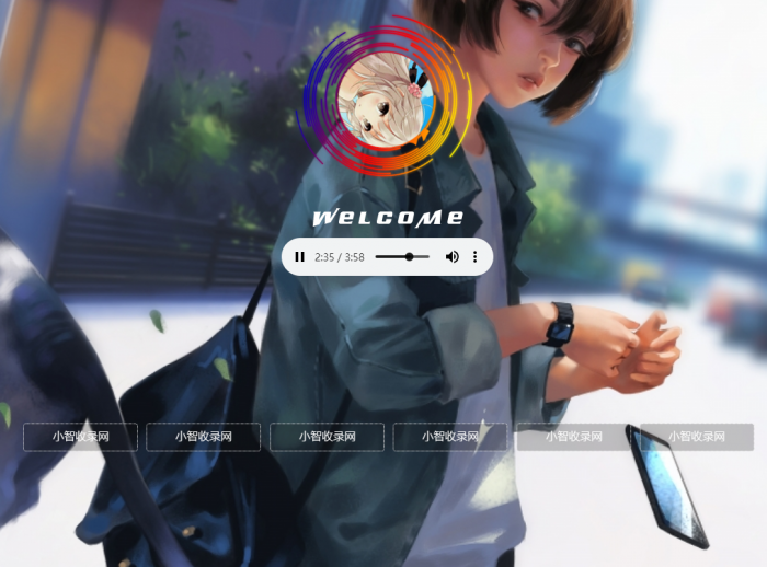 非常漂亮的一款html引导页导航网站旋转头像变幻背景单页源码-希音出海