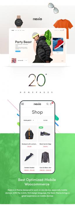 WordPress主题Nexio v1.0.7 时尚服装WooCommerce商店主题-希音出海