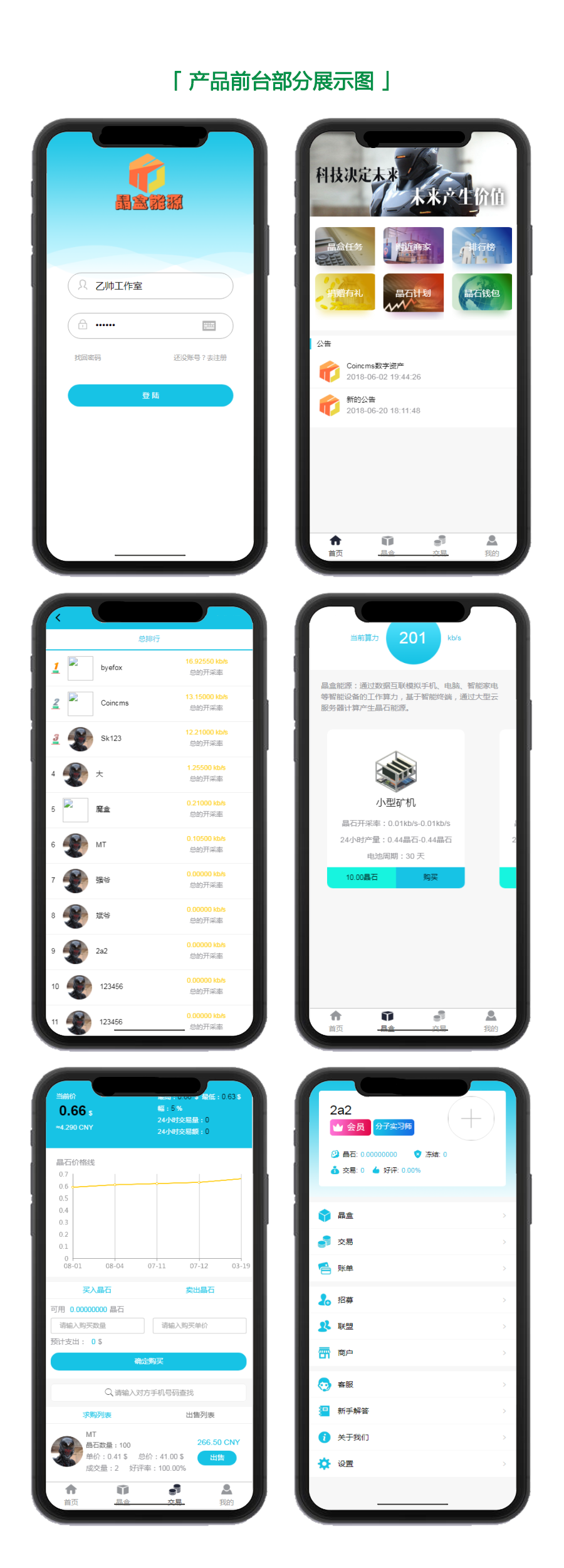 【Thinkphp魔晶挖矿区块链】运营版+晶盒数字资产交易超级能源新应用+矿机市场开源-希音出海