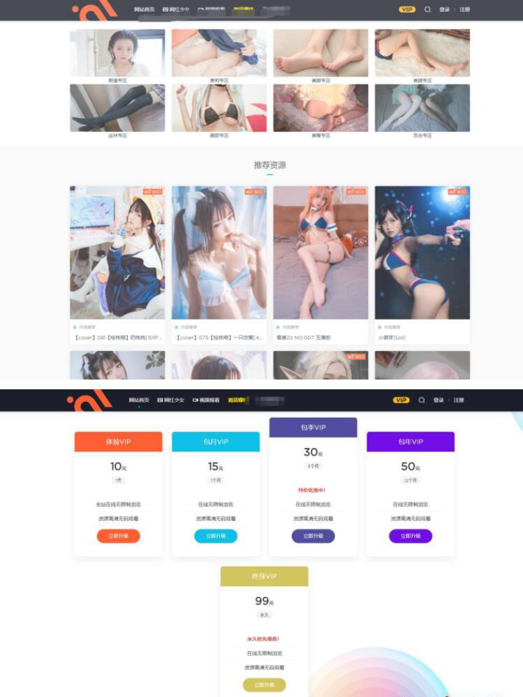 【站长亲测】小姐姐写真WordPress网站源码-希音出海