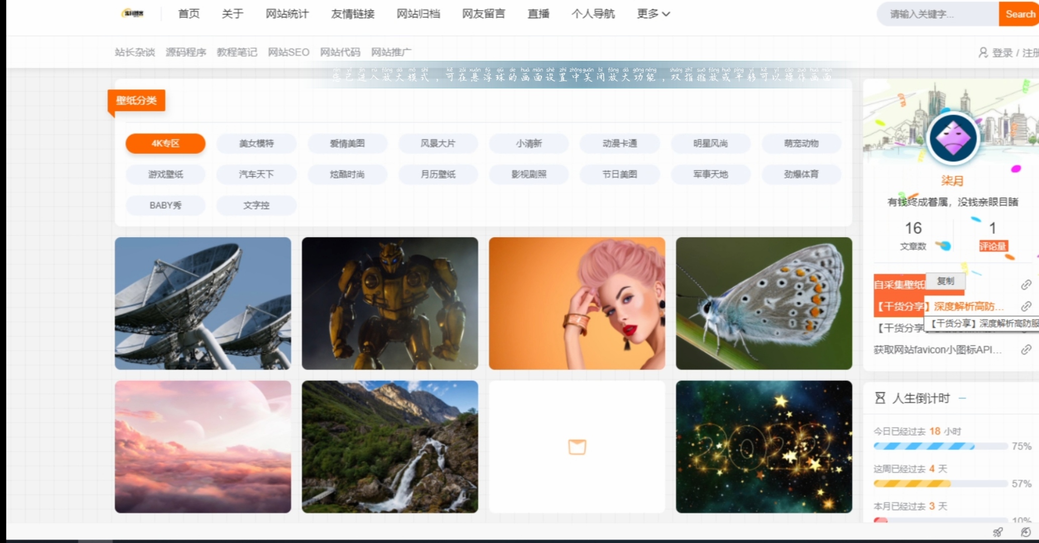 自采集壁纸网页源码-希音出海