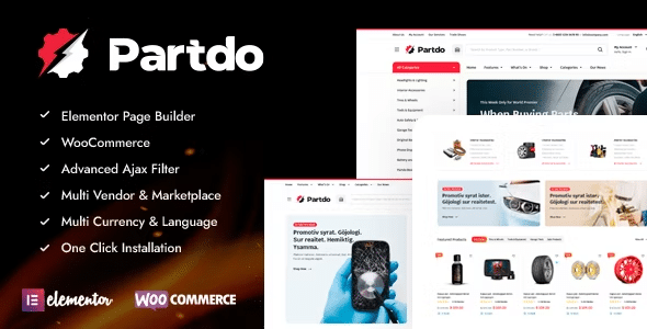 Partdo v1.1.9 - 汽车零部件和工具商店 WooCommerce 主题-希音出海