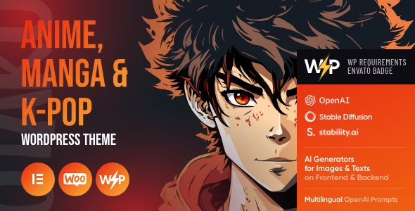 宅男 - 动漫、漫画和K-Pop WordPress主题-希音出海